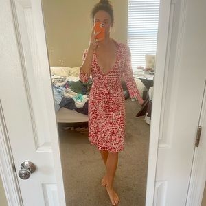 Vintage Diane Von Furstenberg jersey silk wrap dress